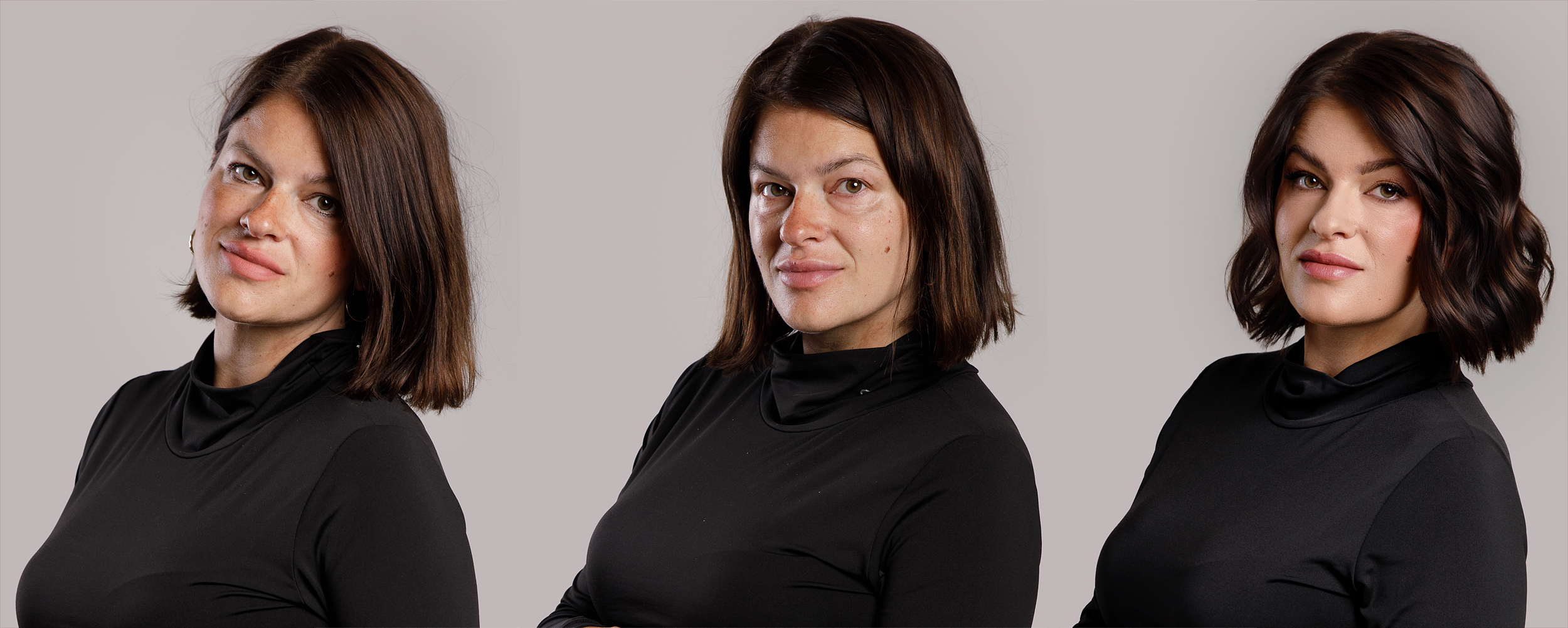 Profesionálne líčenie na fotenie – porovnanie pred a po stylingu